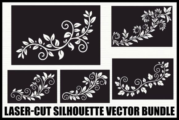 Download Floral Laser-Cut Swirl Bundle - Premium Resources