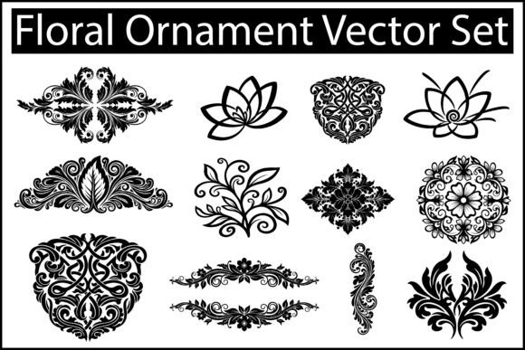 Download Floral Ornament Vector Set - Premium Resources
